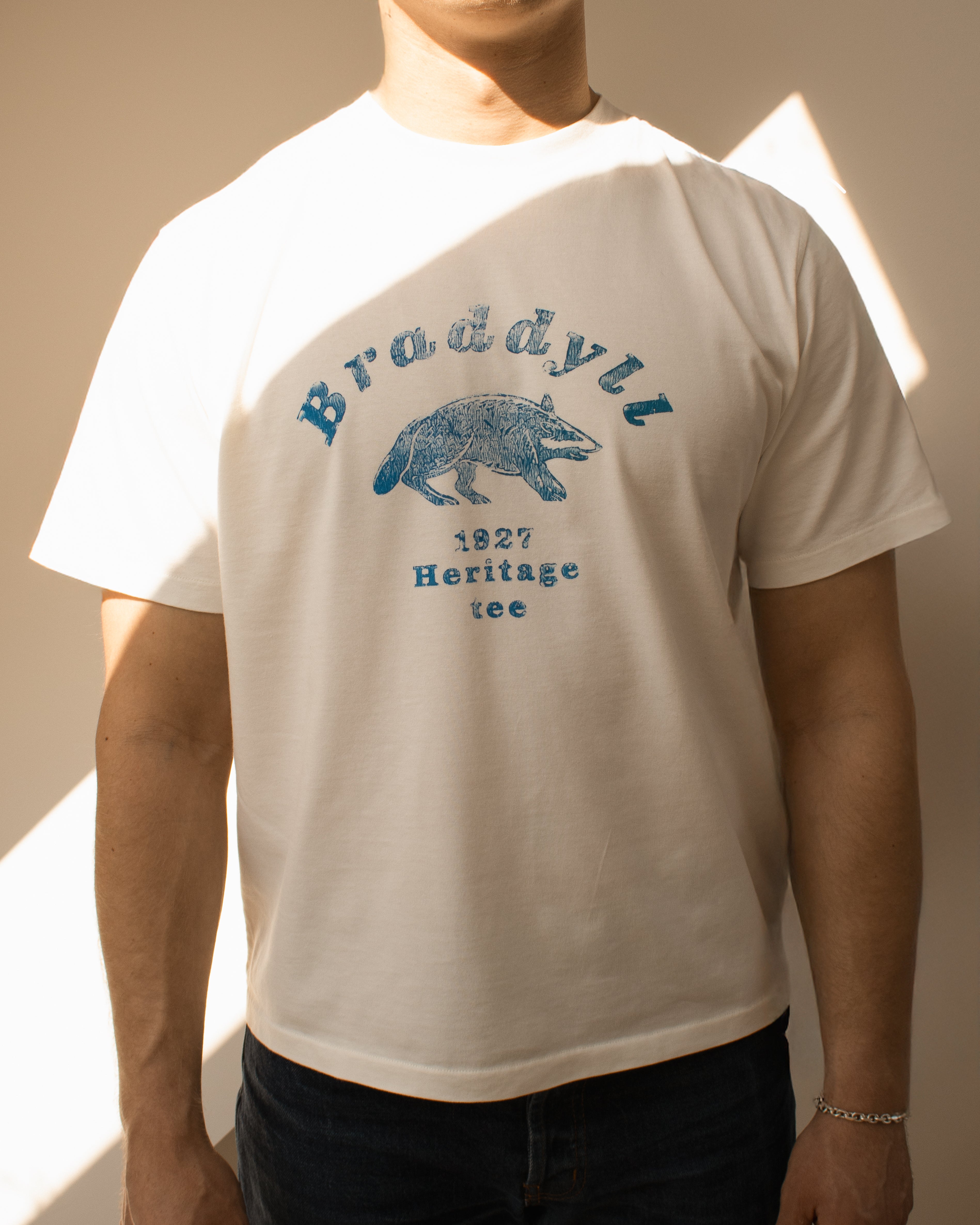 Stamped White Heritage Tee