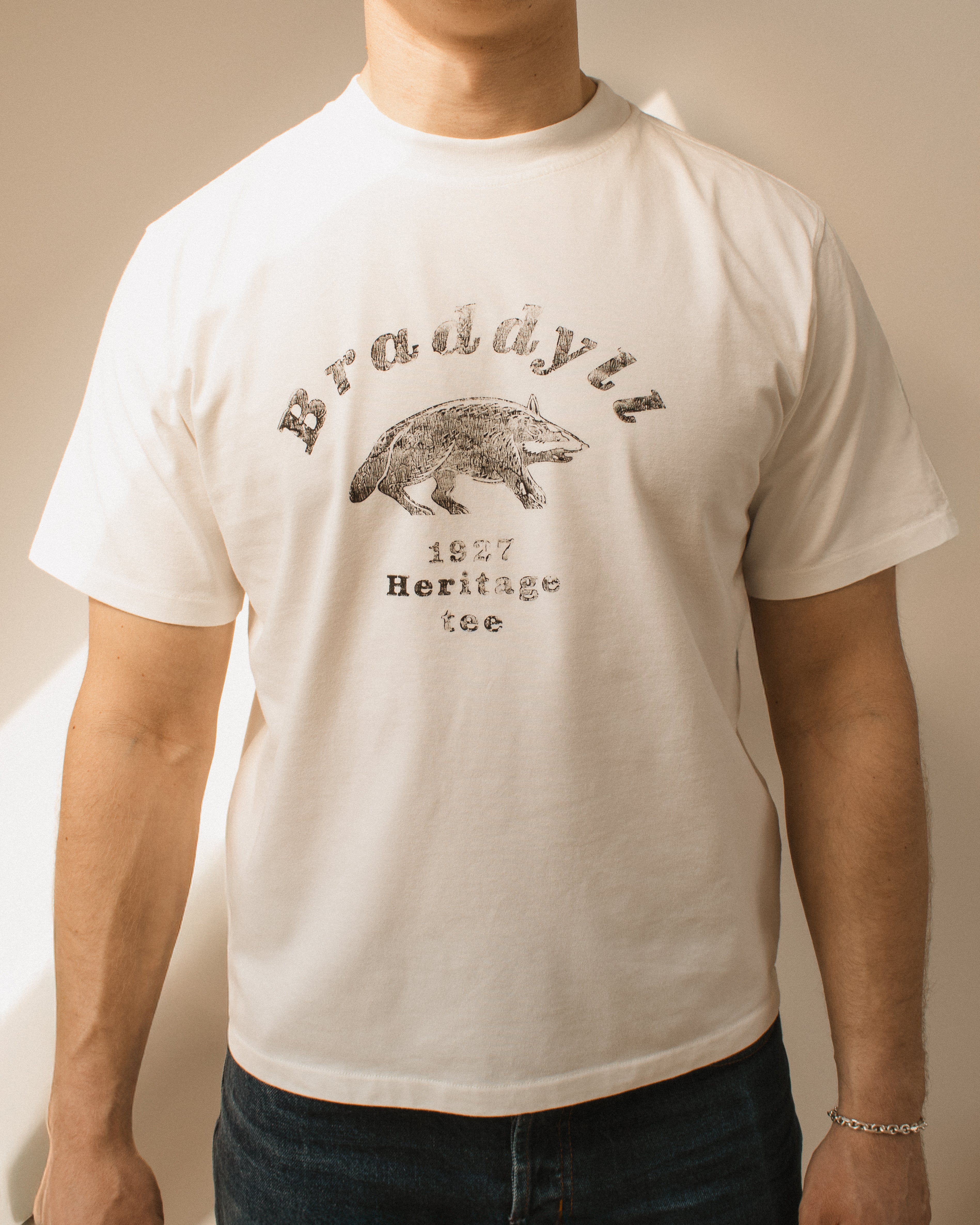 Stamped White Heritage Tee